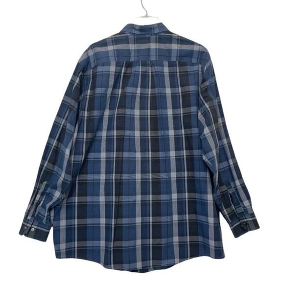 Roundtree and Yorke Plaid Button Down Shirt collared long sleeve Men’s Size 2XL - Picture 6 of 8